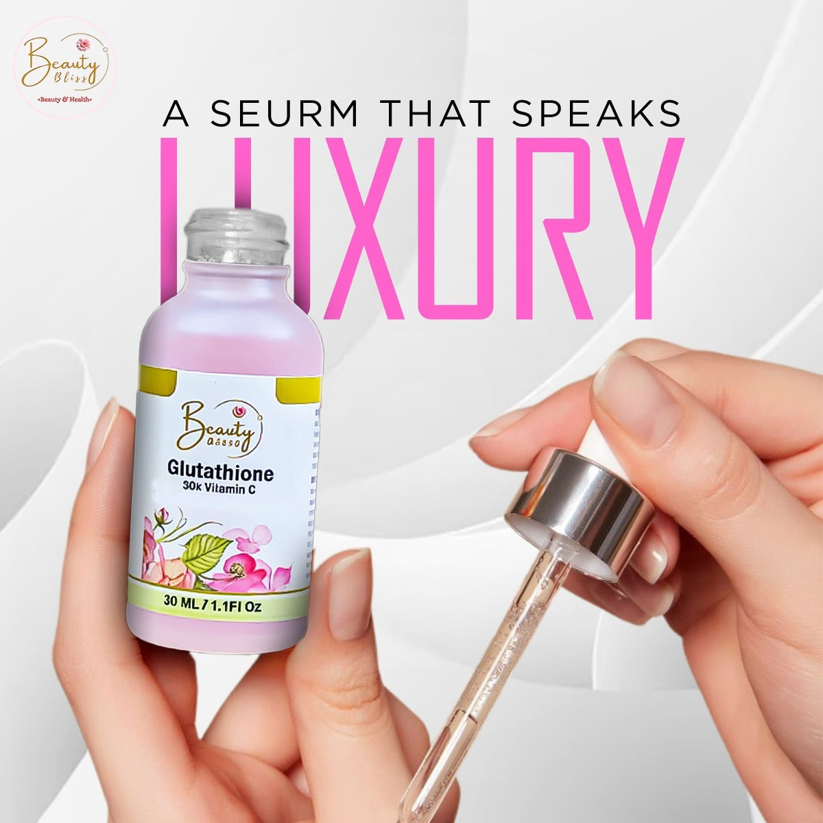 pack Of 4 Deal Glutathione serum 30x Vitamin C 30ML  4 serums